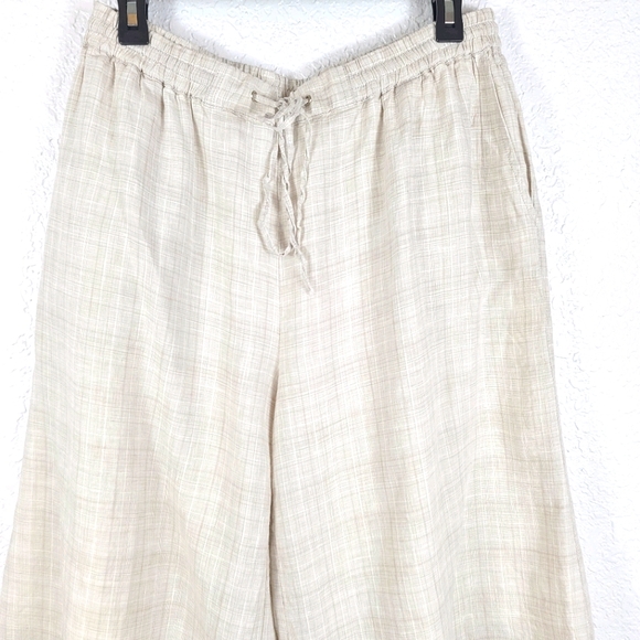 POETRY 100% Linen Culottes Wide Leg Stripe Pants - Picture 2 of 9